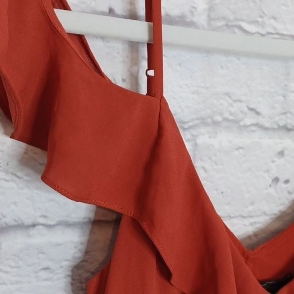 Bcbgmaxazria XXS Lissa Dress Rust - Picture 8 of 8